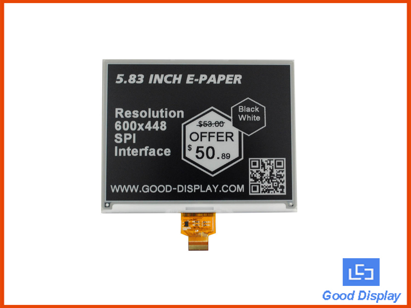 5.83 inch e-paper display GDEW0583T7