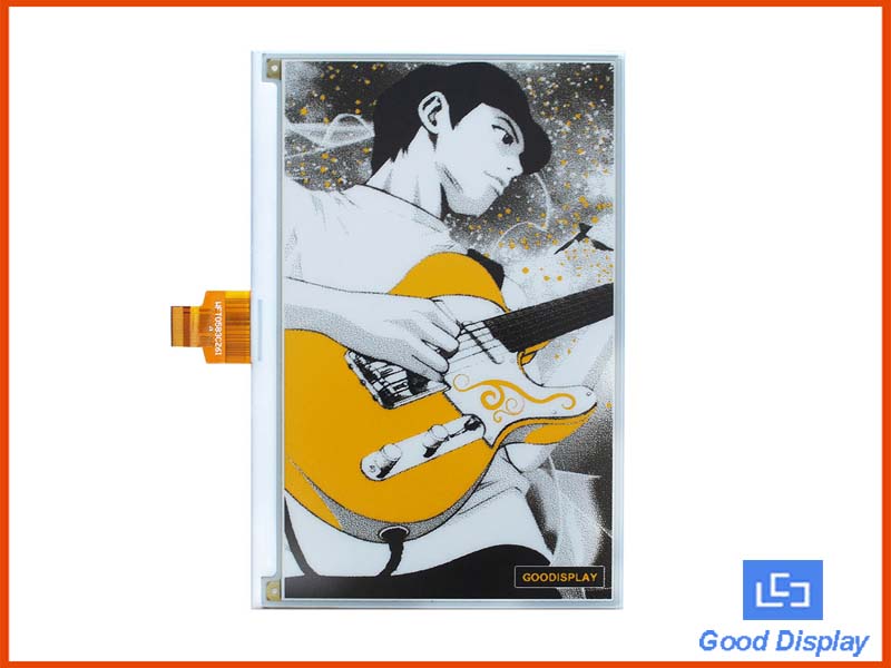 7.5 inch three-color e-paper display high resolution E-ink large panel black white and yellow GDEW075C64