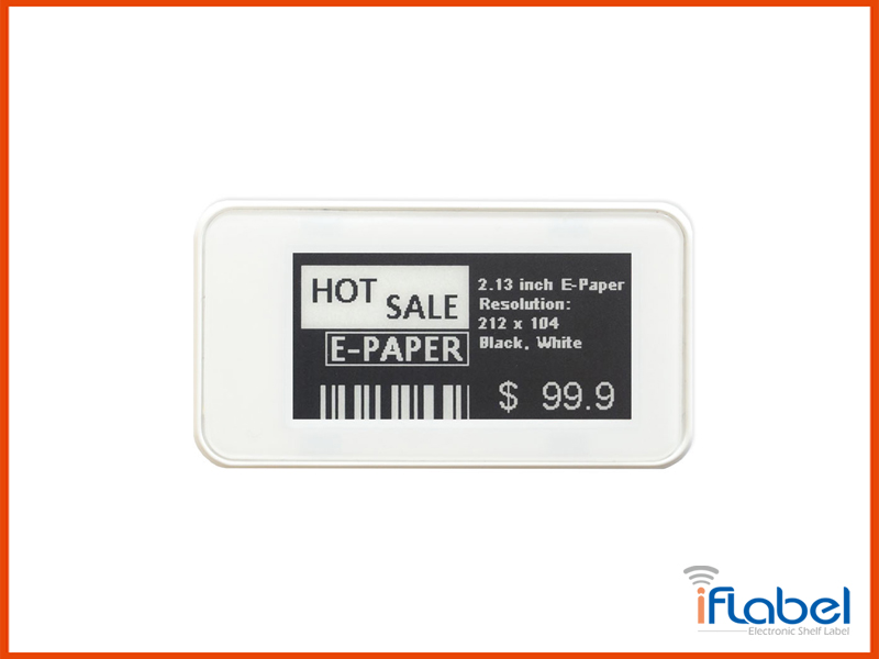 2.13 Inch Electronics Shelf Labels, Smart Retail Tags, Digital