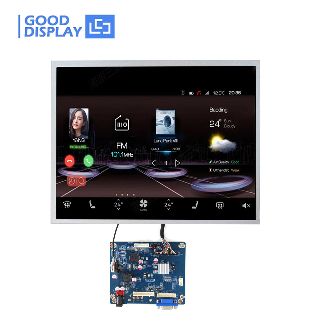 LCD module with 10.4inch HDMI VGA input GDNHD156AU-G104X1-L04