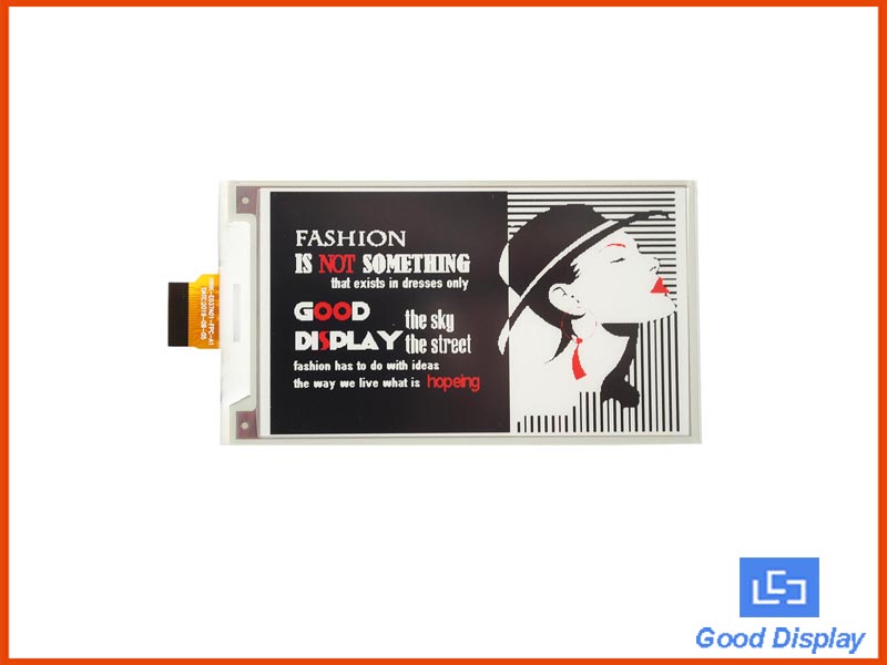 3.71 inch color e-ink display red e-paper screen module GDEH037Z01