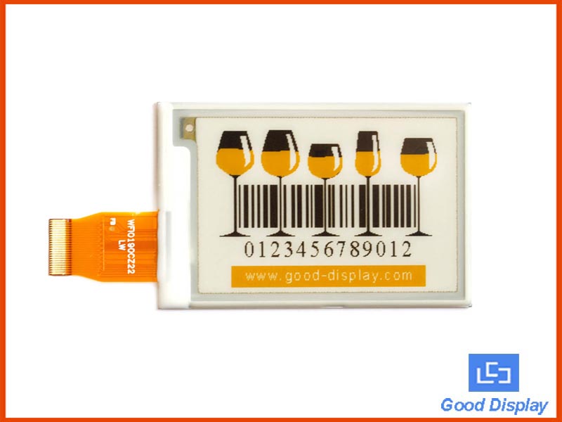 2.7 inch color e-paper display yellow e-ink screen module GDEW027H64